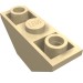 18759 - Tan - Slope Inverted 45Â° 3 x 1 Double with 2 Blocked Open Studs