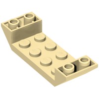 22889 - Slope Inverted 45Â° 6 x 2 Double with 2 x 4 Cutout - Tan