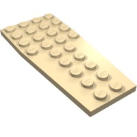 2413 - Wedge Plate 4 x 9 without Stud Notches - Tan
