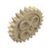 3648b - Tan - Technic Gear 24 Tooth [New Style with Single Axle Hole]
