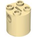 30361c - Tan - Brick Round 2 x 2 x 2 Robot Body, Axle Holder '+' Orientation