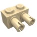 30526 - Tan - Brick Special 1 x 2 with 2 Pins, Round Pin Holes