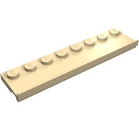 30586 - Plate Special 2 x 8 with Door Rail - Tan