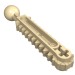 32170 - Technic Gear Rack Double with Ball Joint - Tan