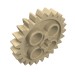 3648b - Technic Gear 24 Tooth [New Style with Single Axle Hole] - Tan