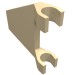44676 - Flag 2 x 2 Trapezoid with Flat Area between Clips - Tan