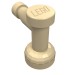 4599b - Tan - Tap 1 x 1 without Hole in Spout