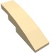 11153 - Tan - Slope Curved 4 x 1 No Studs [Stud Holder with Symmetric Ridges]
