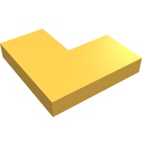 14719 - Tile 2 x 2 Corner - Bright Light Orange