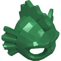 10227 - Mask, Swamp Creature with Eye Holes, Fins and Spikes - Green