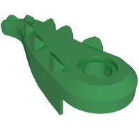 18906 - Animal Body Part, Alligator / Crocodile Tail with Hole - Green