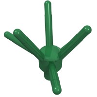 19119 - Plant, Flower Stem with Bar and 6 Stems - Green