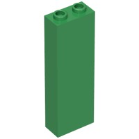 2454b - Brick 1 x 2 x 5 with Hollow Studs - Green