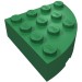 2577 - Brick Round Corner 4 x 4 Full Brick - Green