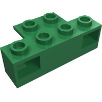 2928 - Light Prism Brick, Train, 1 x 4 Holder - Green