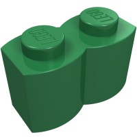30136 - Brick Special 1 x 2 Palisade [aka Log] - Green