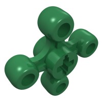 32072 - Technic Knob Wheel - Green