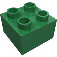 3437 - Duplo Brick 2 x 2 - Green