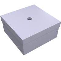 33031 - Box 3.5 x 3.5 x 1.3 with Hinged Lid - Light Violet