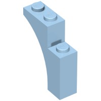 13965 - Brick Arch 1 x 3 x 3 [Gothic] - Bright Light Blue