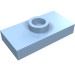 15573 - Bright Light Blue - Plate Special 1 x 2 with 1 Stud with Groove and Inside Stud Holder (Jumper)