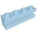 2653 - Bright Light Blue - Brick Special 1 x 4 with Groove