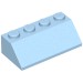 3037 - Bright Light Blue - Slope 45Â° 2 x 4