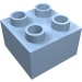 3437 - Duplo Brick 2 x 2 - Bright Light Blue