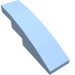 11153 - Bright Light Blue - Slope Curved 4 x 1 No Studs [Stud Holder with Symmetric Ridges]
