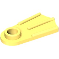 10190 - Minifig Footwear Flipper [Thick] - Bright Light Yellow