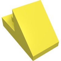 15672 - Slope 45Â° 2 x 1 with 2/3 Cutout [New Version] - Bright Light Yellow