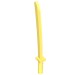 21459 - Bright Light Yellow - Weapon Sword / Katana / Shamshir with Capped Pommel [Square Guard]
