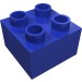 3437 - Duplo Brick 2 x 2 - Dark Blue-Violet