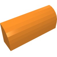 10314 - Brick Curved 1 x 4 x 1 1/3 No Studs - Orange