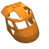 11293 - Aircraft Fuselage Curved Forward 6 x 8 Top - Orange