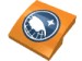 15068pr0003 - Orange - Slope Curved 2 x 2 x 2/3 with Arctic Explorer Logo Print