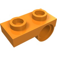 18677 - Plate Special 1 x 2 with Pin Hole Underneath - Orange