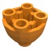 24947 - Orange - Brick Round 2 x 2 x 1 1/3 Inverted