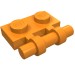 2540 - Orange - Plate Special 1 x 2 Side Handle [Free Ends]