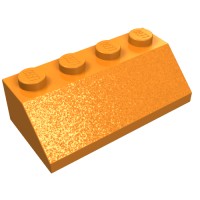 3037 - Slope 45Â° 2 x 4 - Orange