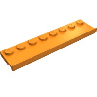 30586 - Plate Special 2 x 8 with Door Rail - Orange