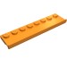30586 - Plate Special 2 x 8 with Door Rail - Orange