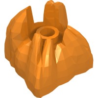 30596 - Rock 2 x 2 with Centre Stud - Orange