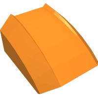 30602 - Slope Curved 2 x 2 with Lip, No Studs - Orange