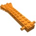 30621 - Orange - Technic Brick Special 12 x 2 with 2 Side and 2 End Pins, Technic Holes, and 4W Flared End