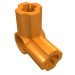32014 - Orange - Technic Axle and Pin Connector Angled #6 - 90Â°
