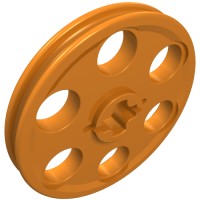 4185 - Technic Wedge Belt Wheel [aka Pulley] - Orange