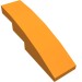 11153 - Orange - Slope Curved 4 x 1 No Studs [Stud Holder with Symmetric Ridges]