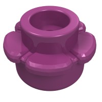 24866 - Plant, Flower, Plate Round 1 x 1 with 5 Petals - Magenta
