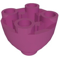 24947 - Brick Round 2 x 2 x 1 1/3 Inverted - Magenta
